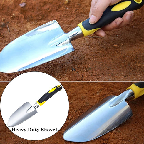 Garden Shovel Garden Hand Trowel, Heavy Duty Gardening Hand Tools with Ergonomic Handle, Rust Resistant Small Garden Spade for Diligent Farmer Soi...