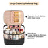 CUBETASTIC Travel Makeup Bag, Large Capacity Make Up Bag for Women Transparent Plastic Patchwork Clear Cosmetic Skincare Organizer Train Case Wate...