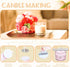 PinCute 400 PCS Wick Stickers for Candle Making, Double-Sided Heat Resistant Candle Wick Stickers, Adhere Steady in Hot Wax...