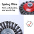 4 Inch Twisted Knotted Wire Wheel Brush for Angle Grinder - 5/8 Inch-11 Threaded Arbor Carbon Steel Wire Brush for Heavy&Light Cleaning Rust, Pain...
