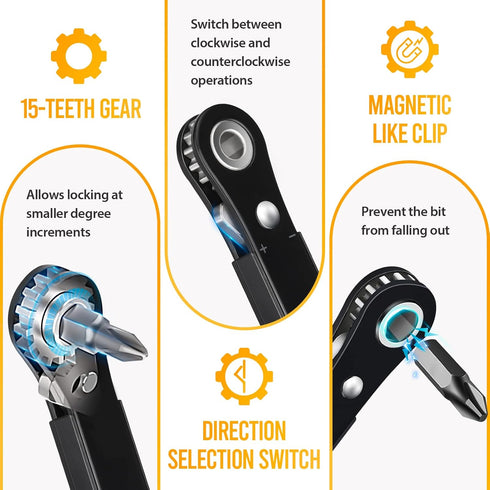 EDC Gear Tools for Men Women Who Have Everything Right Angle Screwdriver Mini Degree Screwdriver Set as Sewing Machine Attachments Offset Screwdri...