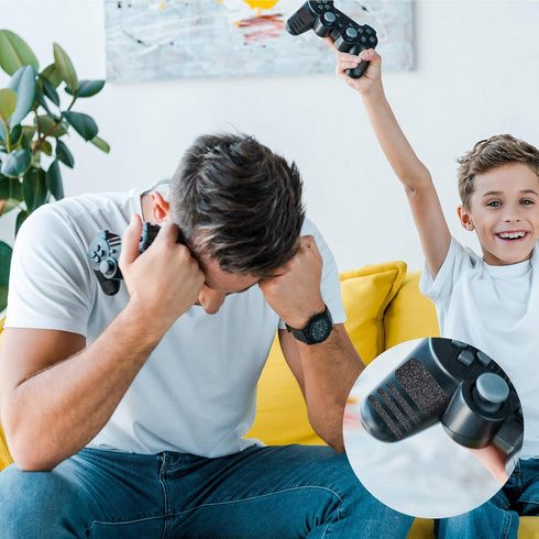 Zonon 4 Pieces Grip Phone Tape Sticker Anti Slip Rubber Textured Phone Tape Adhesive Traction Grip Decal Stickers for Phones Tablet Computer Gamin...