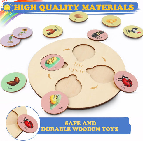 Life Cycle Toys for Kids, Learning & Educational Science Kits, Preschool Learning Toys for Toddler Age 3 4 5 6 7 8...