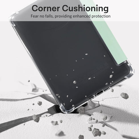 CoBak Case for Kindle Paperwhite (6.8" 11th Generation 2021 Released) & Paperwhite Signature Edition- New PU Leather Cover and Clear Soft Silicone...