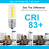 E17 Intermediate LED 3.5W Fridge Light Bulb Replacement Compatible with Kenmore Refrigerator 480LM 110V-130V Daylight White 5000K, Fit for Frigida...
