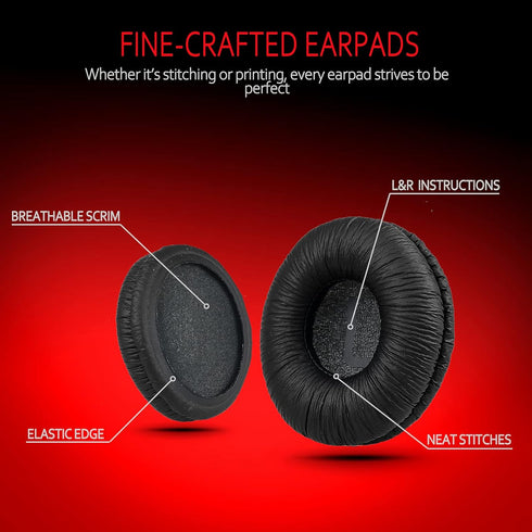 Universal Replacement Ear Pads for Sony MDR-ZX110/MDR-ZX330BT/V150/WH-CH500; JBL Tune 600bt/T500BT/T450BT &Many Other 70MM Round On-Ear Headphones...