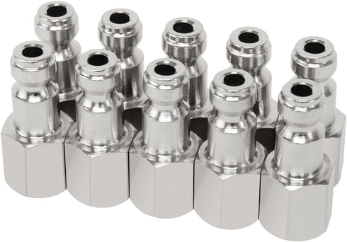 Automotive T-Style Air Plug, 1/4" NPT Female Pneumatic Plugs, Air Compressor Accessories Fittings(20-PACK)...