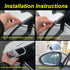 Blind Spot Mirrors for Trucks and Cars,Automotive Side View Concave Mirror Blindspot,360° Large Convex Rearview Exterior Mirror Accessories for Tr...