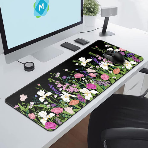 Large Gaming Mouse Pad Keyboard Pad 31.5 x 11.8in Gaming Pad Black Mouse Pad with Anti-Slip Rubber Base, Extended Mouse Mat XL Mouse Pad Large Mou...