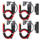 4PCs 10 AWG SAE Connector to Bare Wire Pigtail Pure Copper Cable with Dust Caps and 2PCs RP Adapters for Quick Connect Motorcyclist Solar Panel Ba...