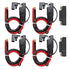 4PCs 10 AWG SAE Connector to Bare Wire Pigtail Pure Copper Cable with Dust Caps and 2PCs RP Adapters for Quick Connect Motorcyclist Solar Panel Ba...