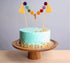 PapaKit Rainbow Pom Pom Birthday Cake Topper with Customizable Age Numbers, Premium Handmade Pre-Strung Party Decoration...