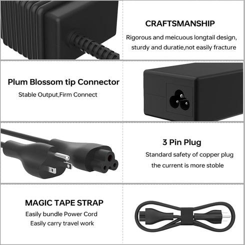 45W Laptop Charger for HP Elitebook 745 G6 G5 840 G3 840 G6 850 G3 Probook 430 G3 440 G3 450 G5 G6 Stream 11 13 741727-001 740015-003 19.5V 2.31A ...