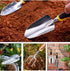 Hand Shovel Garden Trowel Bend Proof and Rust Proof Small Hand Tools for Weeding, Transplanting, Digging,2 Piece Cast-Aluminum Heavy Duty with Sof...