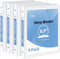 SUNEE 3 Ring Binder 1/2 Inch 4 Pack, Clear View Binder Three Ring PVC-Free (Fit 8.5x11 Inches) for School Binder or Office Binder Supplies, White ...