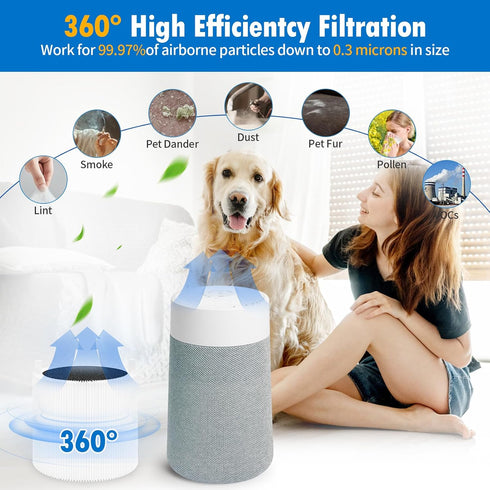 FMINI Filter Mini Max Replacement Filter for BLUEAIR Blue Pure Mini Max Air Purifier,True HEPA & Activated Carbon Filter(3-Pack)...
