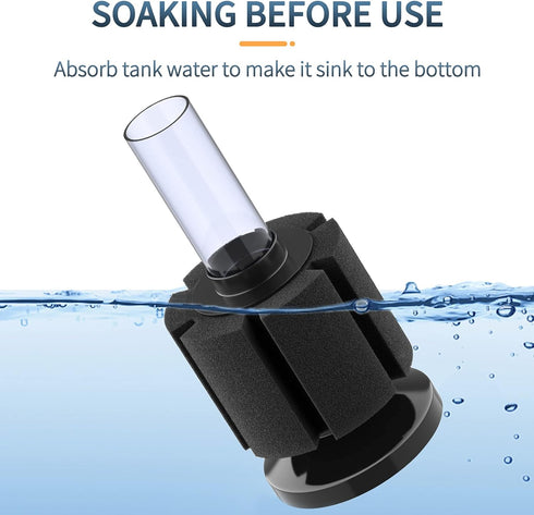 Pawfly Aquarium Nano Bio Sponge Filter Quiet Betta Fry Shrimp and Small Fish Foam Filter for Tiny Fish Tank up to 10 Gallon...