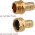 Garden Hose Repair Connector with Clamps, Male and Female Garden Hose Fitting, 2 Set...