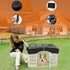PJYuCien Dog Playpen Mesh Top Cover, Fits 36 Inch 4 Panels Regular Square Plastic Exercise Pet Pen, Velcro Connections, Black (Note: Cover Only, P...