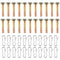 22 Pcs Shear Pin+ 22 Pcs Cotter Pin for Snowblower, Replace 738-04124 & 714-04040, Compatible with MTD Craftsman Cub Cadet Troy-Bilt Snow Throwers...