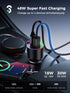 Bluetooth FM Transmitter Car - SOOMFON Bluetooth 5.3 Car Adapter with Big Mic Bass Stereo Hi-Fi Sound, PD30W QC18W FM Bluetooth Transmitter Car Ch...