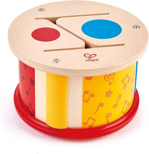 Hape Double-Sided Drum| Wooden Double-Side Musical Drum Instrument for Toddlers...