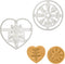 Set of 2 Icelandic Magical Stave cookie cutters (Designs: Love Charm Astarstafur & Runic Compass Vegvisir), 2 pieces - Bakerlogy...