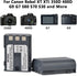 Batmax 2Pcs NB-2L NB-2LH Battery + Built-in USB LED Charger for Canon PowerShot G7 G9 S80 S70 S60 S50 S45 S40 S30, Canon DC410 DC420 EOS 350D 400D...