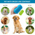 2 Pack Dog Bath Brush,Rubber Dog Shampoo Grooming Brush,Silicone Pet Wash & Massage Brushes,Dog Shower Wash Curry Brush for Long Short Hair,Medium...
