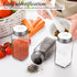 Glass Salt and Pepper Shakers Set Large,DWTS DANWEITESI Farmhouse Salt and Pepper Shakers Cute with Stainless Steel Lid-Large Spice Jars,Clear to ...