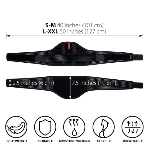 ORTONYX Maternity Support Belt - Back, Pelvic, Hip, Abdomen, Sciatica Pain Relief - Belly Band for Pregnant Women - S/M Black...