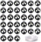 100Pcs Natural Crystal Beads Stone Gemstone Round Loose Energy Healing Beads with Free Crystal Stretch Cord for Jewelry Making (Hematite, 8MM)...
