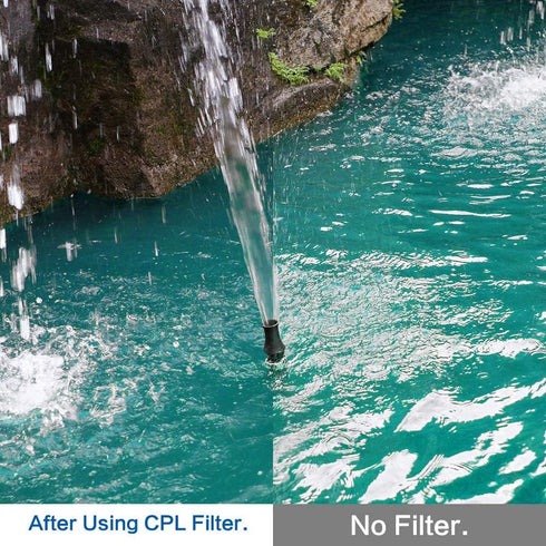 58mm Filter Kit Universal UV CPL FLD Filter Set UV Protection Filter Circular Polarizing Filter Fluorescent Filter with Lens Cap Replacement for C...