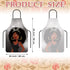 3 Pieces African Women Aprons Waterproof Black Girl Apron Adjustable African American Aprons Black Women Aprons Art Aprons Bib Mothers Day Gifts f...