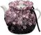 Pink Cherry Blossom Print Tea Cozy Cotton Tea Cosy for Teapots Keep Warm Teapot Cover Insulated Kettle Cover for Home Kitchen Table Decor...