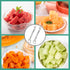2PCS Watermelon Fork Cutter, 2-in-1 Stainless Steel Cutters, Dual Head Watermelon Slicer Knife, Kitchen Cutter Knife for Family...