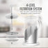 OVENTE 20 Ounce French Press Coffee Maker and Tea Infuser with 4 Level Stainless Steel Filter System, Borosilicate Heat Resistant Glass Carafe wit...