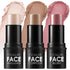FOCALLURE 3 Pcs Cream Contour Sticks,Shades with Highlighter & Bronzer & Blush,Non-greasy Long-wear Face Contouring Pen,Easy to Sculpt the Face an...