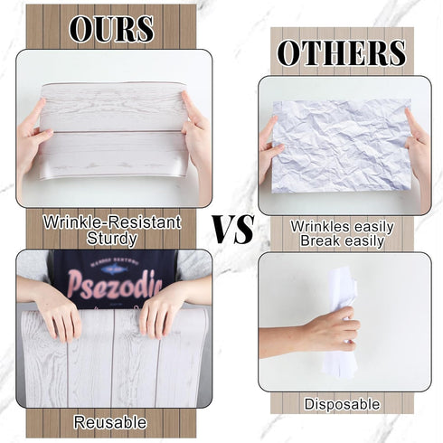 White Wood Bulletin Board Roll Reusable Waterproof Erasable Bulletin Board Fade Resistant Wrinkle Resistant Poster Non-woven Fabric Bulletin Board...
