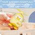 Mini Portable Fan, Handheld fan, Cartoon USB charging fan, One gear adjustment, strong wind, with hanging rope, suitable for travel/outdoor/home/o...