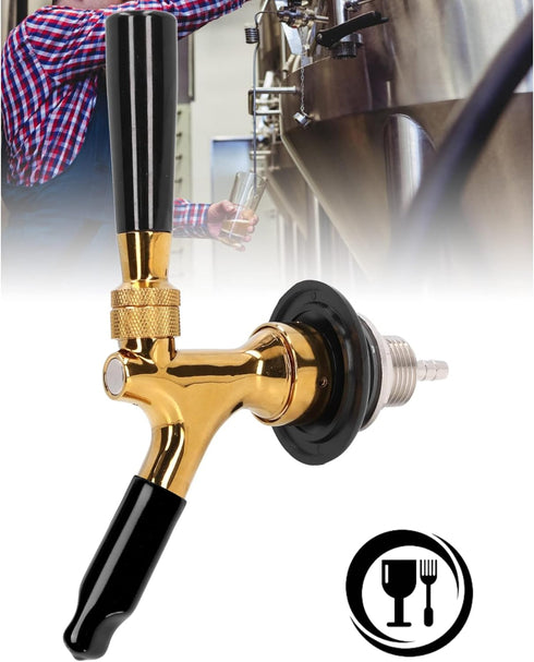 Beer Tap Cover Draft Faucet Keg Caps Rubber Tap Soother Sanitary Nipple Cover with Brush 12+1 Pcs...
