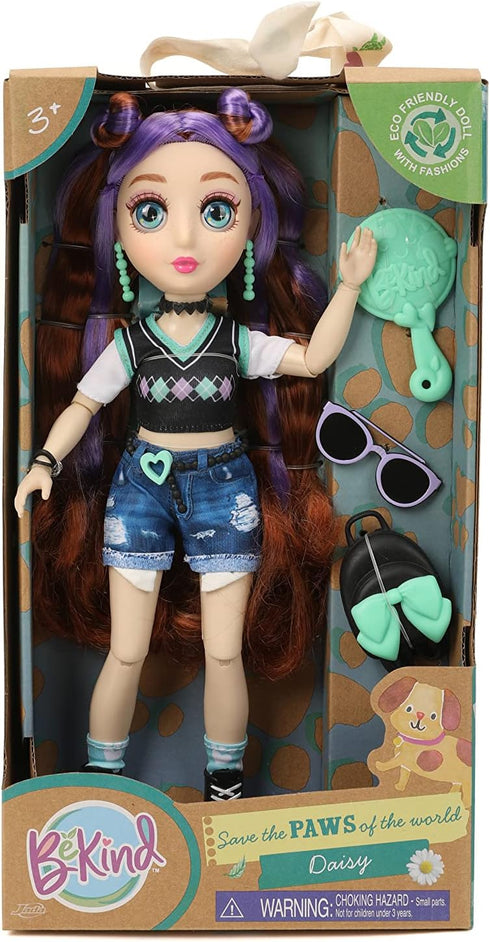 BeKind 12" Save The Paws of The World Daisy Eco Friendly Dolls, Toys for Kids, Multi-Color...