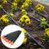 5 Pack Drip Emitters - Garden Lawn 360 Degree 8 Holes Irrigation Dripper Sprinklers with Stakes Apply to Watering System (170mm Orange, Black)...