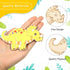 Jetec 24 Pieces Dinosaur Unfinished Wood Cutouts Animal Wooden Paint Crafts for Kids Dinosaur Birthday Party Supplies Home Decoration Ornament Sch...