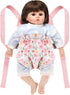 GAGAKU Baby Doll Carrier for Little Girls Baby Carrier for Dolls Reborn Baby Doll Carrier Toddlers 1-3 Years Old Babydoll Carrier - Pink Rose of S...