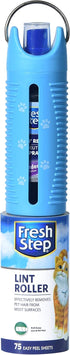 Fresh Step Roll N' Refresh Lint Roller with Air/Fabric Freshener Spray - Includes 75 Sheets - Pet Multipurpose Lint Rolling Tool for Pet Hair...