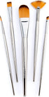 Royal & Langnickel Zen 5pc Standard Handle Brush Set, Includes - Oval Wash, Angular, Shader, Fan & Round Brushes...