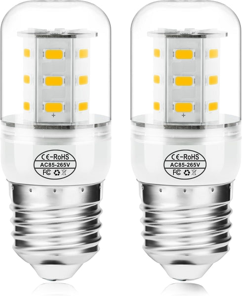 Refrigerator LED Light Bulb KEI D34L Refrigerator Bulb Light Replacement Fit for Frigi-daire Ken-More-2 Packs (3.5W 85V-265V E27 2700K Warm Light)...