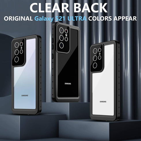 Oterkin for Samsung Galaxy S21 Ultra Case,S21 Ultra Waterproof Case with Built-in Screen Protector Dustproof Shockproof 360 Full Body Underwater C...