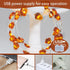 Impress Life Thanksgiving Decoration Acorn String Lights, 10ft Silver Wire 40 LED Battery Powered with Dimmable Remote Timer for Ice Age, Indoor,W...